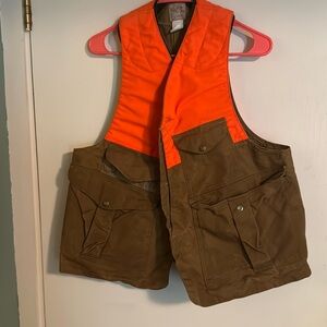 Oiled canvas hunting vest